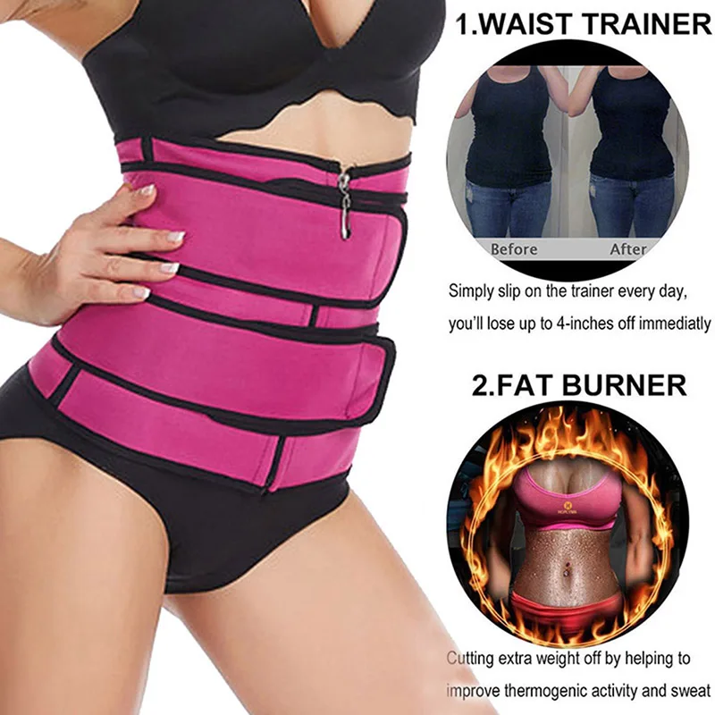 

WENYUJH Waist Trainer Reducing Shapers Slimming Trimmer Belt Body Shaper Neoprene Tummy Shapewear 9 Steel Woman Cincher Corset