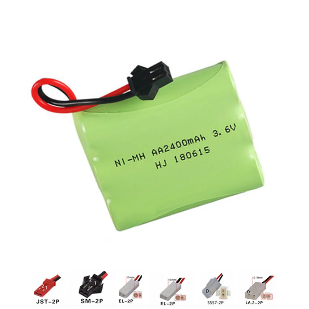 3.6V 2400Mah Nimh Batteria Per I Giocattoli Di Rc Auto Barca Robot Pistola Serbatoi Treni Ni-Mh Aa 700Mah 3.6V Batteria Ricaricabile 1Pcs Per 10Pcs