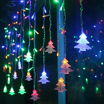 

3.5m LED Ice Strip Lights with 96 Leds Colorful Curtain Lights String Strip Ice Bar Lamp for Christmas Tree Party Decoration