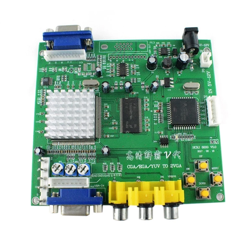 HOT-GBS8220 5-го поколения RGBS к VGA двойной выходной адаптер CGA / EGA YUV - Цена: 