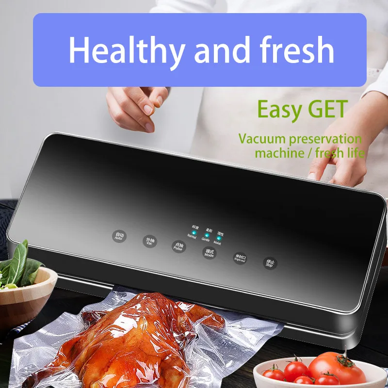 Upgraded Full Automatic Vacuum Sealer Machine Food Packaging Vacuum Food Sealing Machine Packer 220V/110V LED For Food Storage_voghion.com