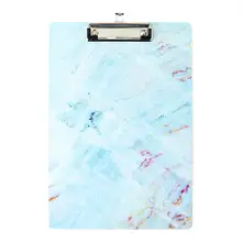 Новинка-1 шт. симпатичная папка для бумаг серии A4 с мрамором стационарная доска жесткая доска письменная пластина с зажимом папки для документов подарки