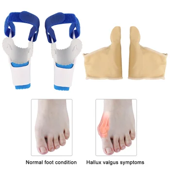 

1 Pair of Foot Valgus Toe Correctors Toe Straightener Orthotic Separator (L)