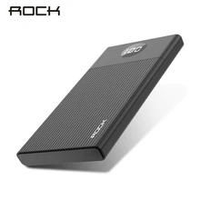 ROCK Power Bank 10000 мАч портативное зарядное устройство для быстрой зарядки USB внешний аккумулятор зарядное устройство для iPhone XR 8 Xiaomi Samsung(China)