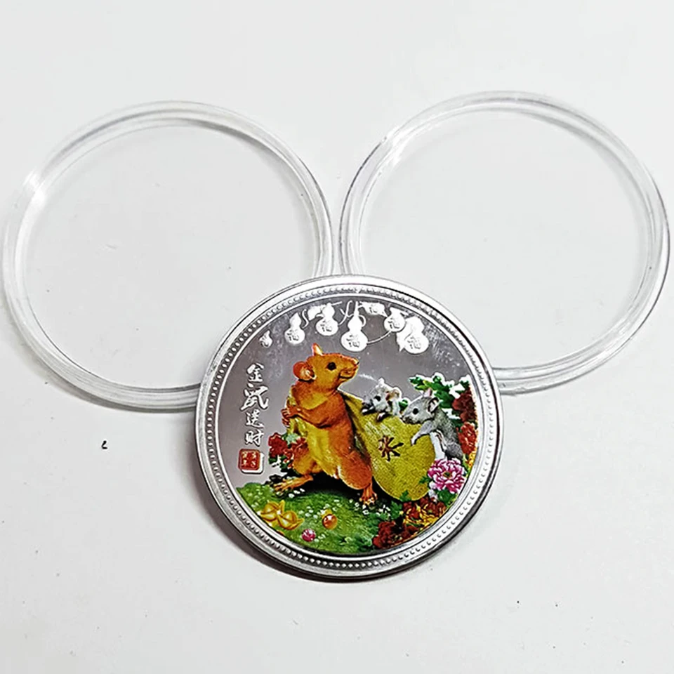 Tronzo символ крыса подарок на год Мышь крыса памятная монета коллекционные монеты позолоченный удачи подарок украшения