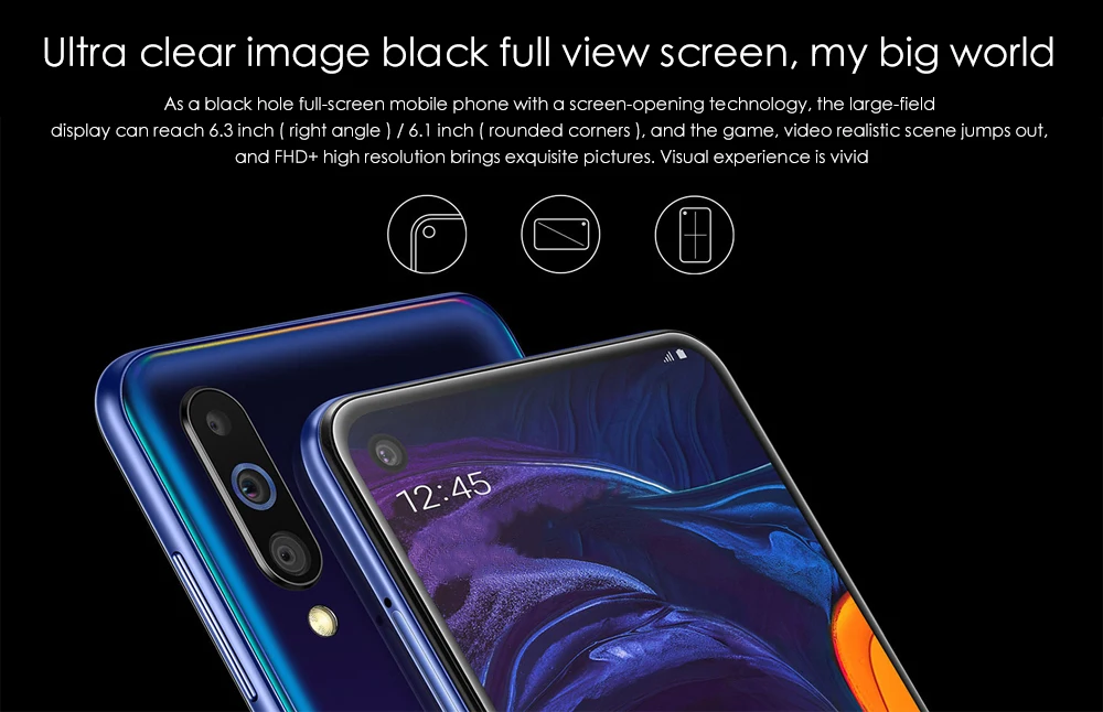 Discount Samsung Galaxy A60 6GB NFC 6.3 inch Full Scree Snapdragon 675 Octa Core 6GB 3500mAh 32MP Camere Cellphones 4