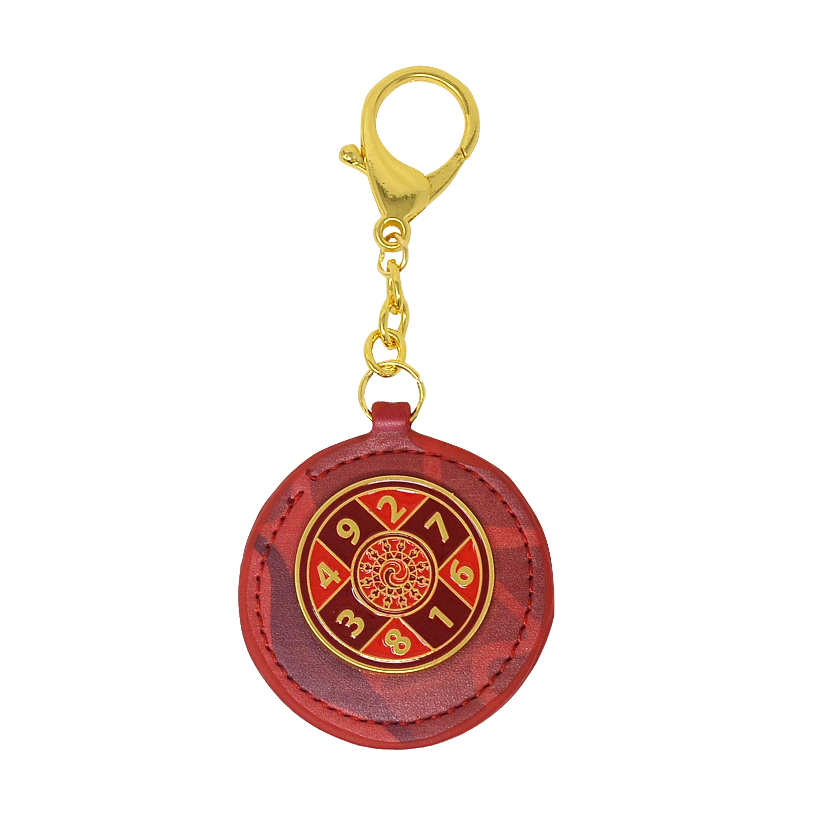 Feng Shui Red /Blue Sum-of-Ten Zodiac Hanging Round Keychain | Дом и сад
