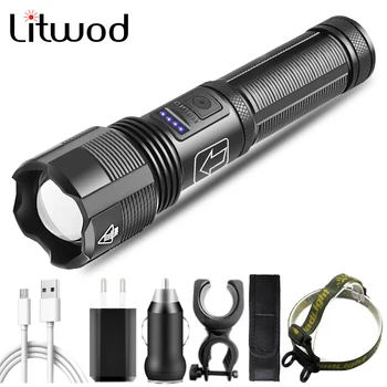 

High Quality XHP70.2 Tactical Hunting Led Flashlight Power by 18650 AAA Battery Usb Rechargeable Torch Zoomable XHP50.2 Lantern