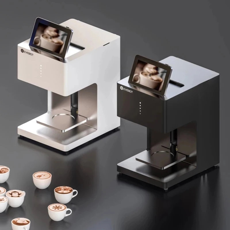 プリラテのEVEBOTスマホWiFiコーヒープリンタ Evebot-コーヒーマシン,食品グレードのインクカートリッジ,3d
