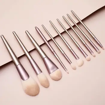 

10PC/Set Makeup Brush Set Eye Shadow Brush Foundation Brush Contouring Brush Powder Foundation Eyeshadow Eyeliner Lip Brush Tool