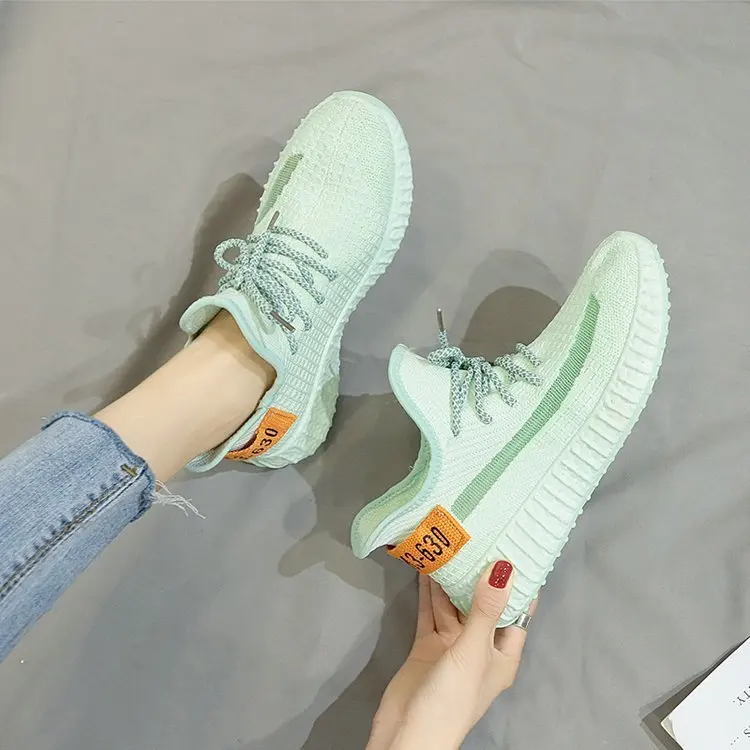 

2019 Summer Women's Cloth Korean-style Women's Mesh Shoes Lace up Front Breathable WOMEN'S Shoes Place of Origin Supply of Goods