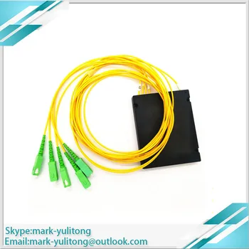 

5Pcs/lot 1X4 SC APC FTTH Fiber Optic Splitter, Single mode Fiber Splitter