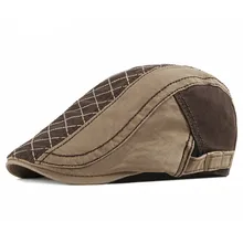 Весенне-Летняя лоскутная кепка газетчика мужская хлопковая плоская кепка Женская берет художника 22