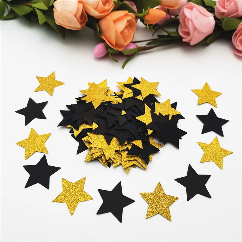 Confettis De Table Rose Doré De 1,2cm, 10gr