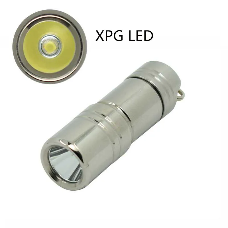 mini keychain flashlight stainless steel usb rechargeable torch small light 5