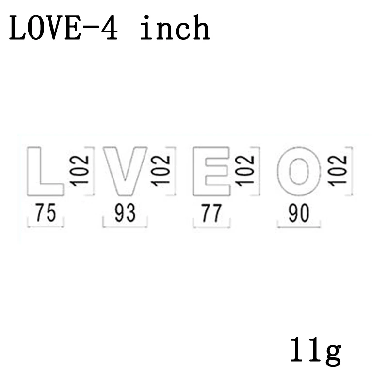 LOVE-4 inch Meibum PET Крем в пластиковой баночке муссовый торт формочка для десерта Любовь Сердце 0-8 номеров Свадьба День рождения Кондитерские украшения формы - Цвет: LOVE-4 inch