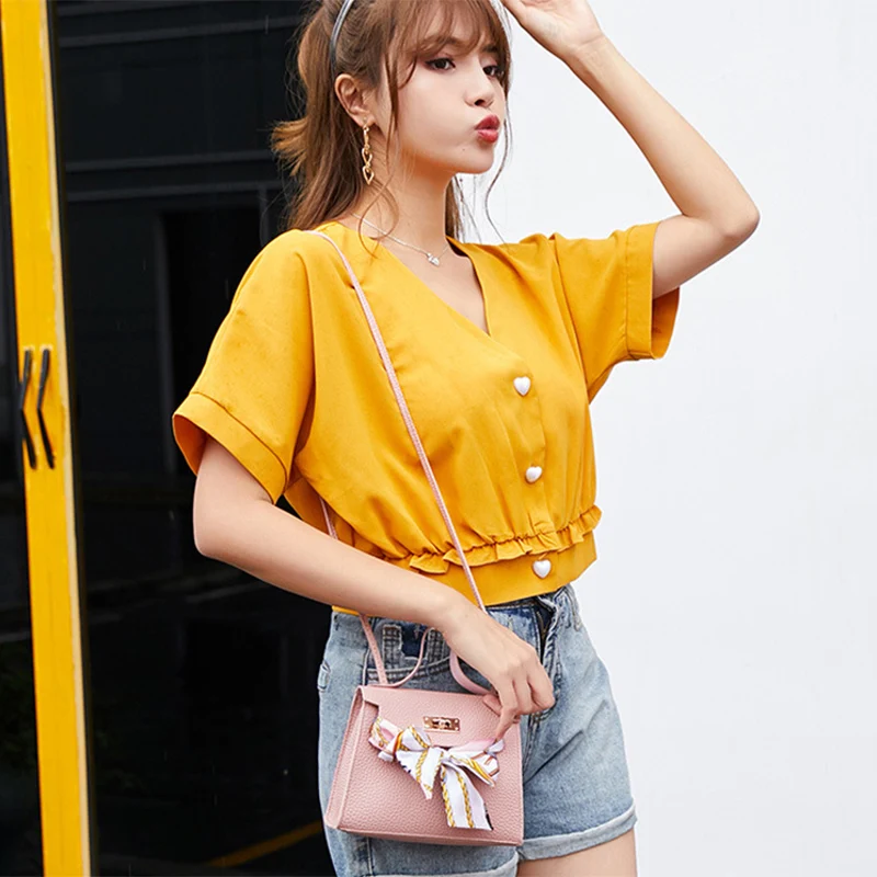 Women Elegant Scarf Handbag Ladies Casual Shoulder Messenger Bag Female Lock Crossbody Small Flap Bags Designer Handbags SS0423 (9)