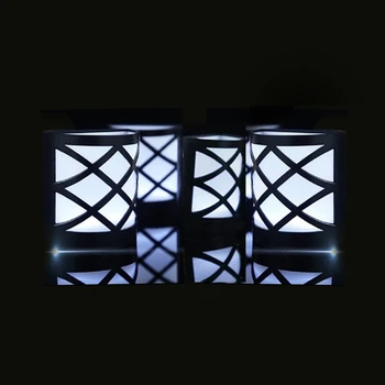 

4 Pack Led Solar Light 6 Leds Waterproof Ip55 Sensor Light Outdoor Light Path Corridor Wall Lamp Spot Lighting Led Solar Lamp Lu