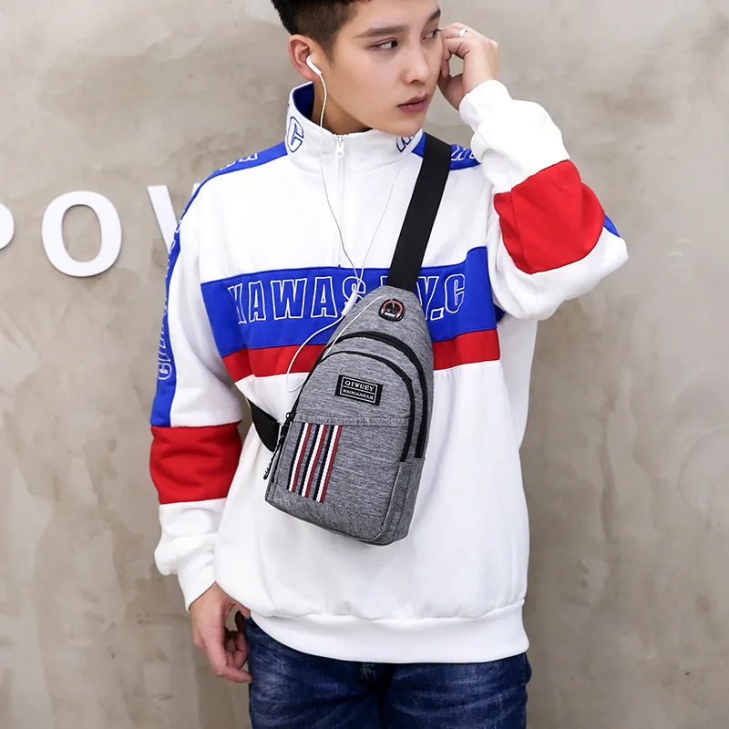 

Ultra-fire bao kuan Men Chest Bag Simple Fashion Shoulder Bag Hipster Sports Shoulder Bag