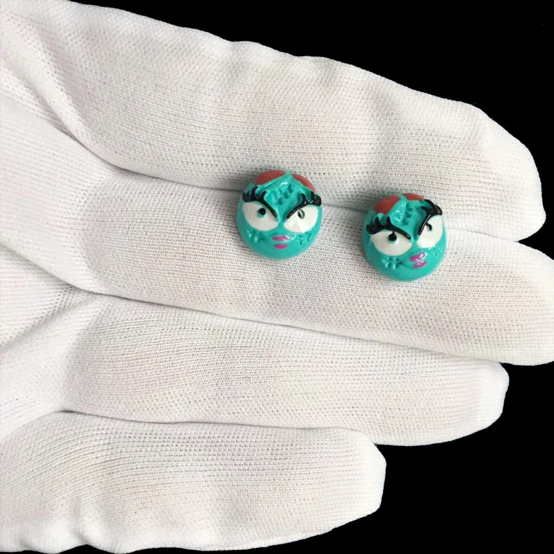 

2019 1 Pair New Fashion Enamel Girls Kids Gift Jewelry Cute Halloween Sally Ear Stud Earrings For Women