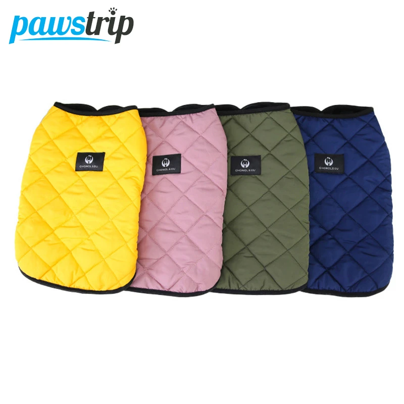 Punta de pata Perro de invierno chaleco Casual cálido Perro chaqueta Perro gato a prueba de viento Bulldog abrigo Para Chihuahua mascota disfraz Ropa Para Perro|Chalecos para perro|