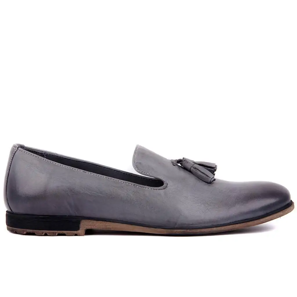 

Sail Lakers-Gray Men 'S Casual Leather Shoes