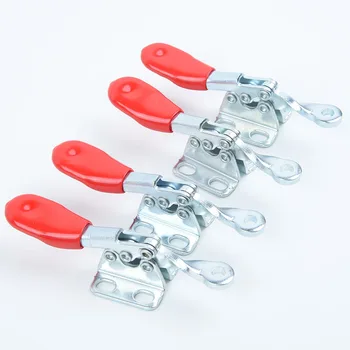 

GH-201A Red Metal Toggle Clamp Quick Release Hand Tool Horizontal Holder 80mm