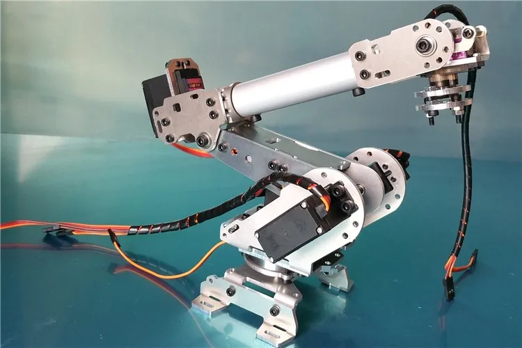 SZDOIT металлическая 6-осевая рука робота с 6 сервоприводами 6DOF ABB промышленная Роботизированная модель DIY для Arduino