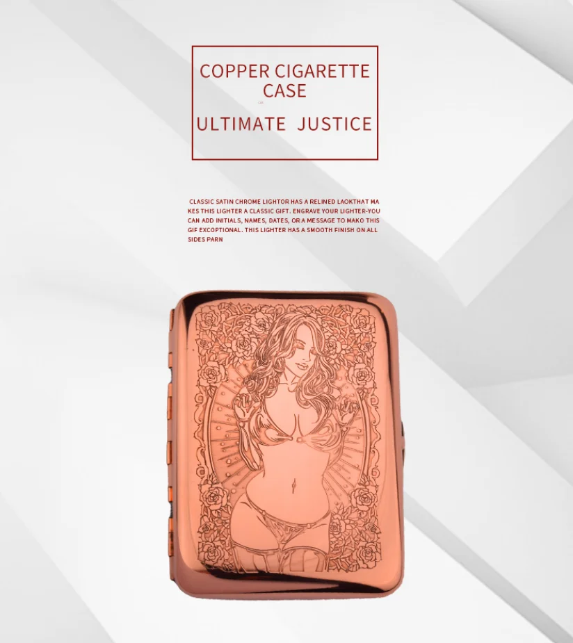 Momofuku Copper Cigarette Case 16 Sticks Double Sided