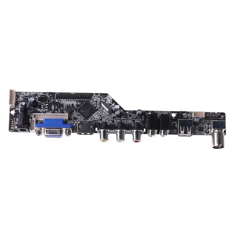V56 Универсальный ЖК телевизор контроллер драйвер платы PC/VGA/HDMI/USB интерфейс + 7 ключ