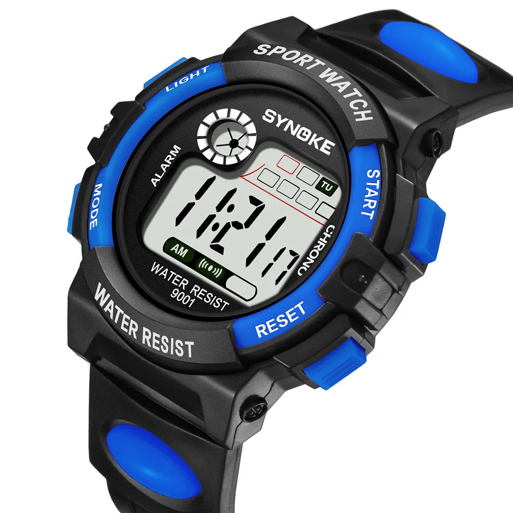 SYNOKE многофункциональные спортивные часы 30 м водонепроницаемые часы унисекс светодиодный цифровые часы двойного действия Relogio Esportivo