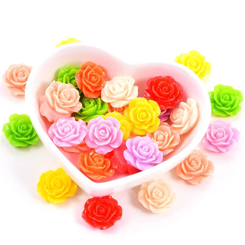 

Plastic Fancy Shape Pearl Beads Mix Colors Rose Shape Resin Pearls Flatback Colorful Rhinestones Fancy Shape Stone For DIY F0140