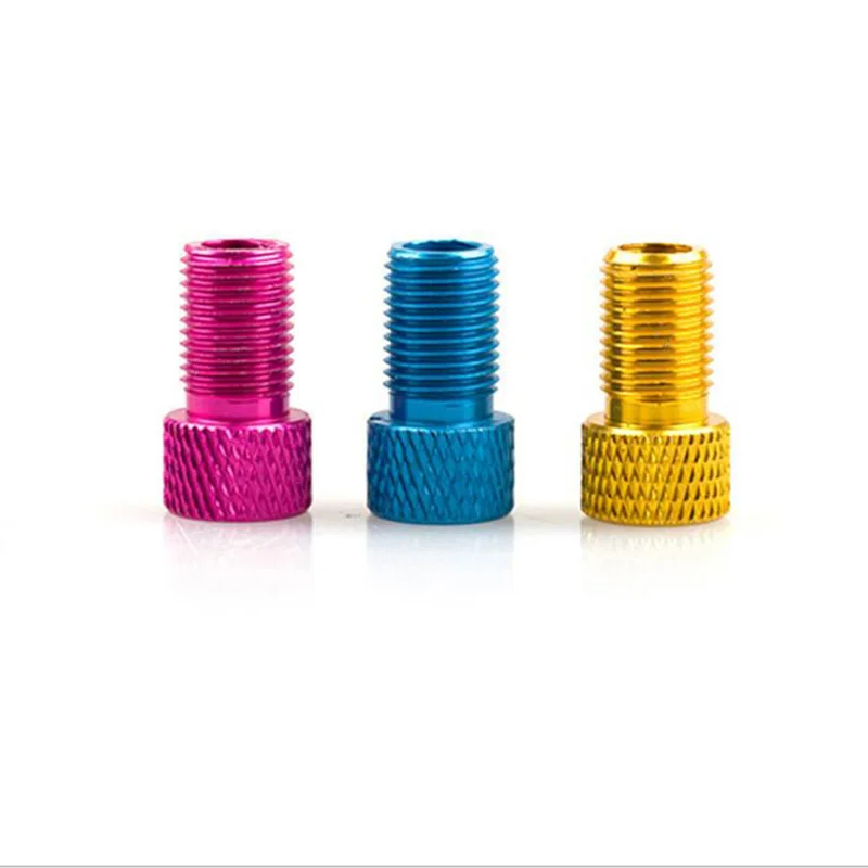 4PCS Aluminum Alloy Bike Valve Adapter Convert Presta To Schrader Valve Bicycle Pump Air Nozzle Tube Tools Bicycle Accessories bicycle valve adapter,bicycle valve accessories,bicycle valve tool