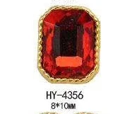 10 шт./лот, сплав, модные формы, дизайн ногтей, 3d Красочные бриллианты, разноцветные стразы для украшения ногтей - Цвет: HY-4356 10pcs