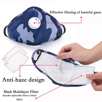 

1PCS PM2.5 Dust Mask Anti-fog And Activated Carbon Mask Dust-Proof Mask With Filter-