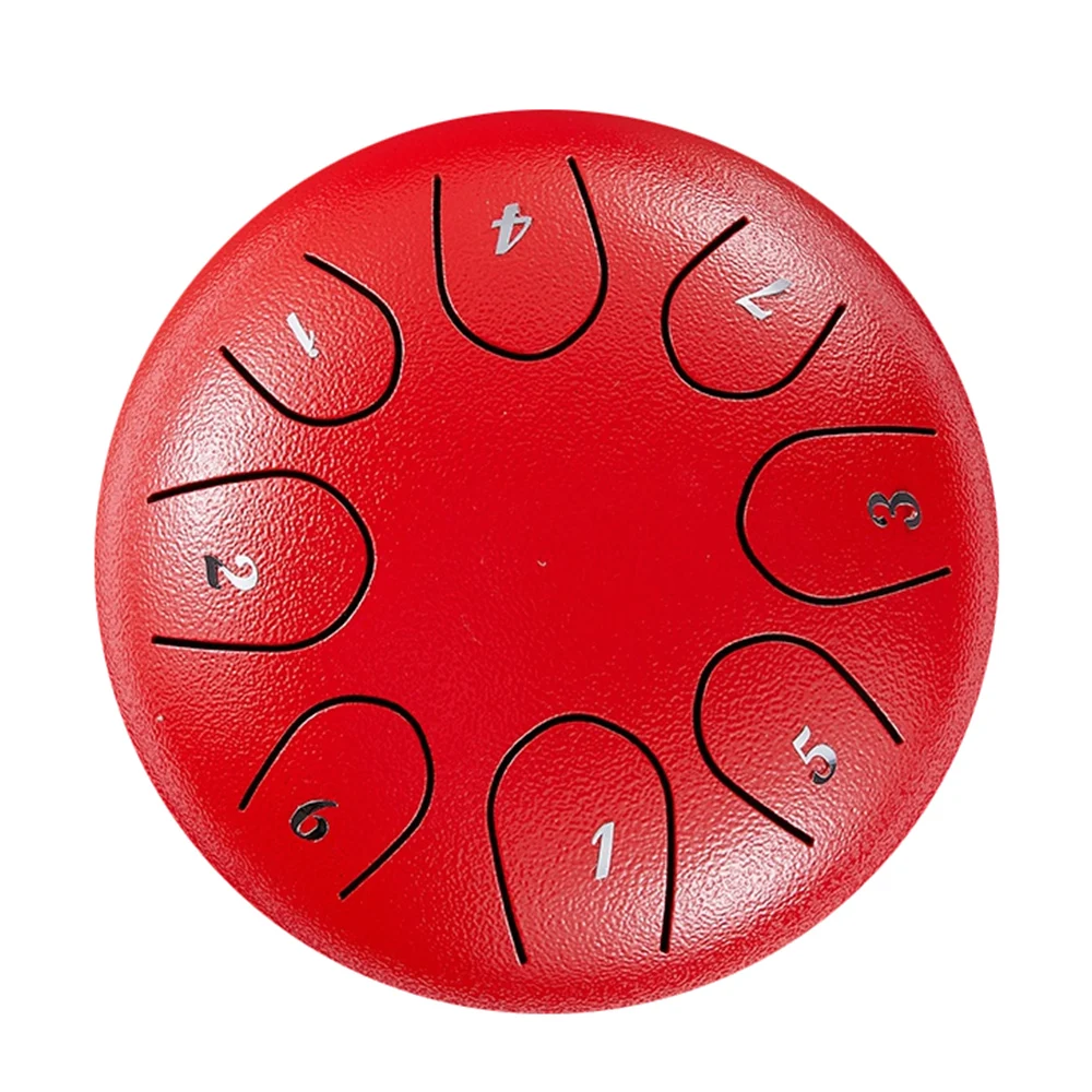 

6 Inch 8 Tune Steel Hand Pan Tongue Drum Tounge Musical Instrument Drums Percussion Dram Meditation Tambourine A Key