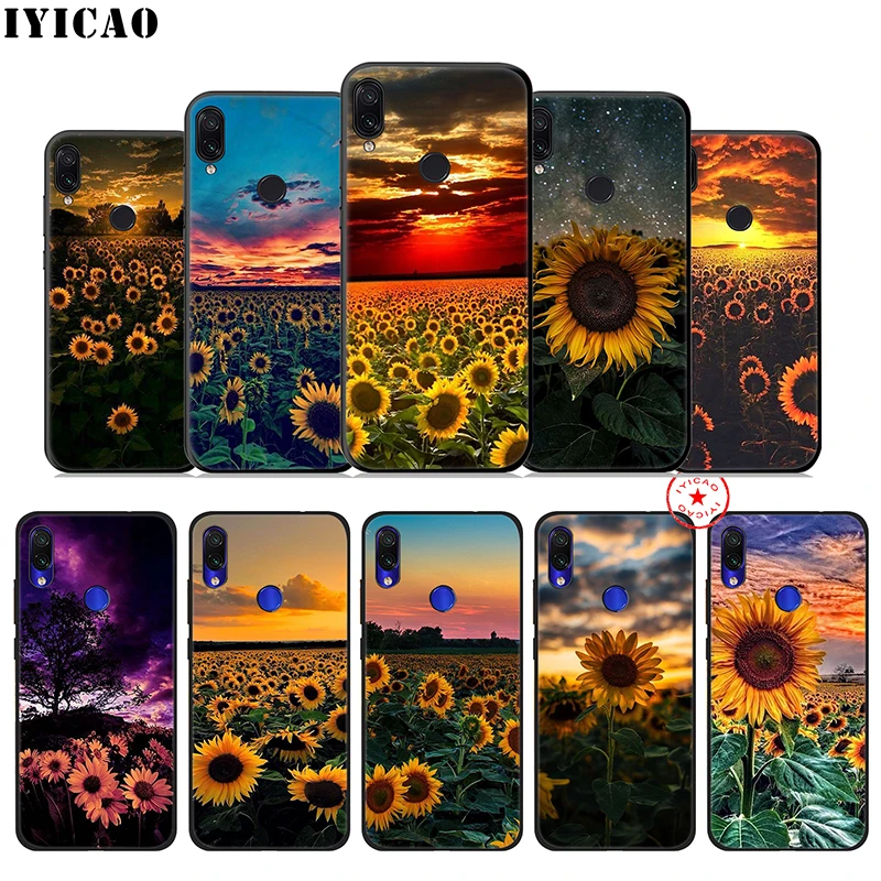 Жёлтый Подсолнух мягкий чехол для Xiaomi Redmi Note 8 iPhone 7 6 Plus 5 iPad Pro/Redmi 5A 4X Prime
