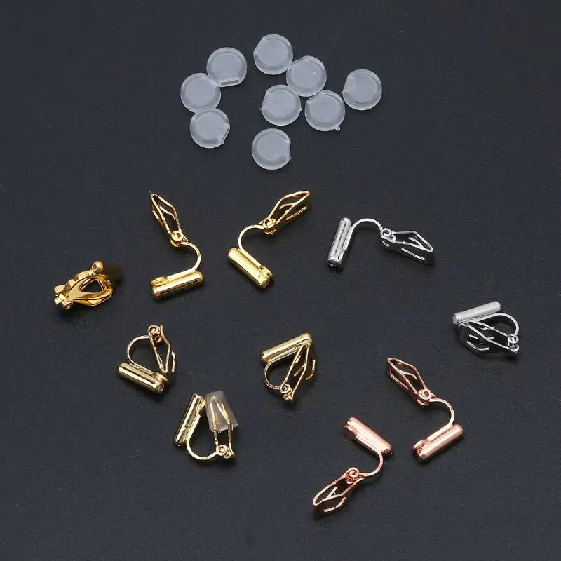 24pcs Diy Earring Converter With Comfort Earring Pads Turn Any