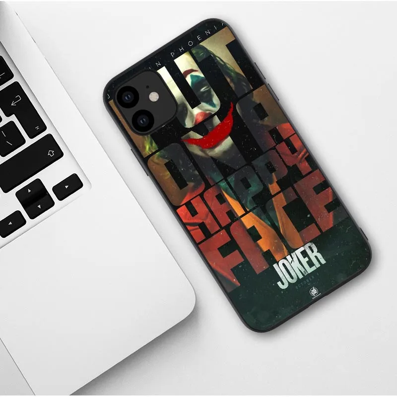 Чехол Joker Horror Movie Joaquin Phoenix для iPhone 11 Pro Max X 7 8 Plus XR XS MAX Black