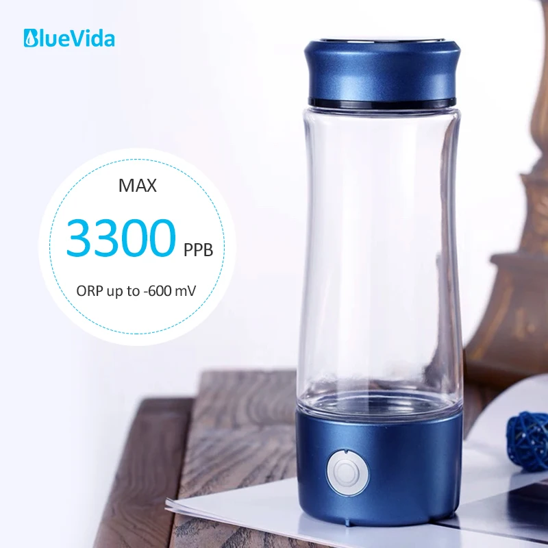 DuPont-botella generadora de agua rica en hidrógeno y titanio coreano N324, superantioxidante, ORP 3300ppb H2, generador de agua con inhalador