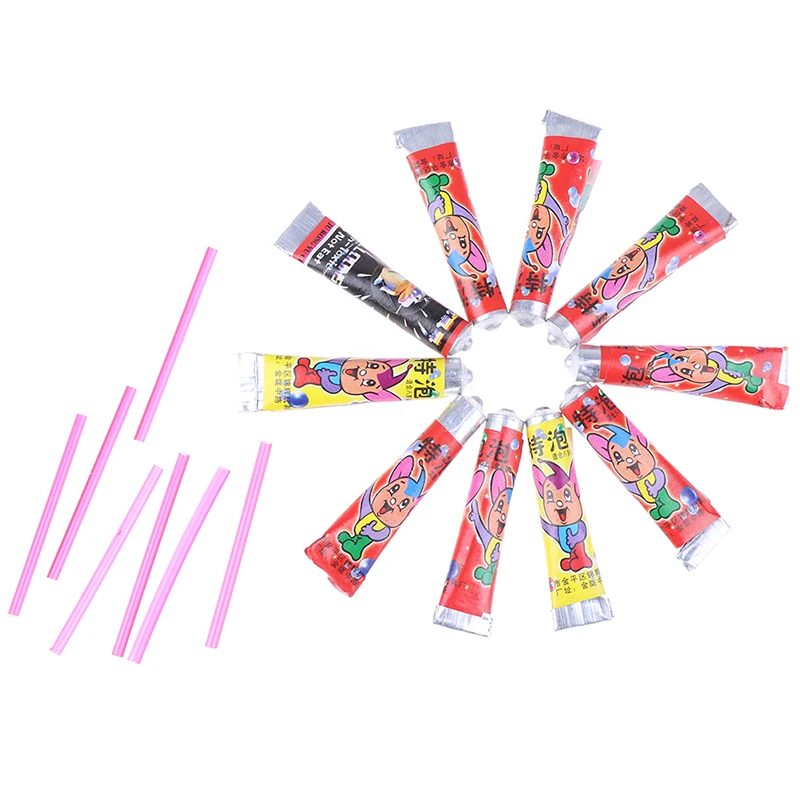 10pcs Magic Bubble Glue Nostalgic Toy Blowing Colorful Bubble Ball Plastic Balloon Won't Burst Safe For Kids Boys Girls Gift