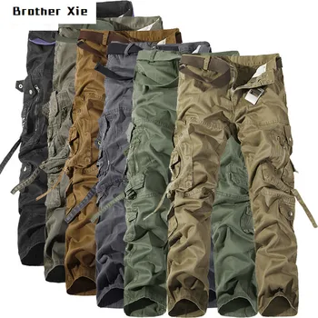 

UYUK cargo Pants men 2020 New Brand Fashion casual cotton military sweatpants sweat Man Joggers camouflage camo plus Size 42