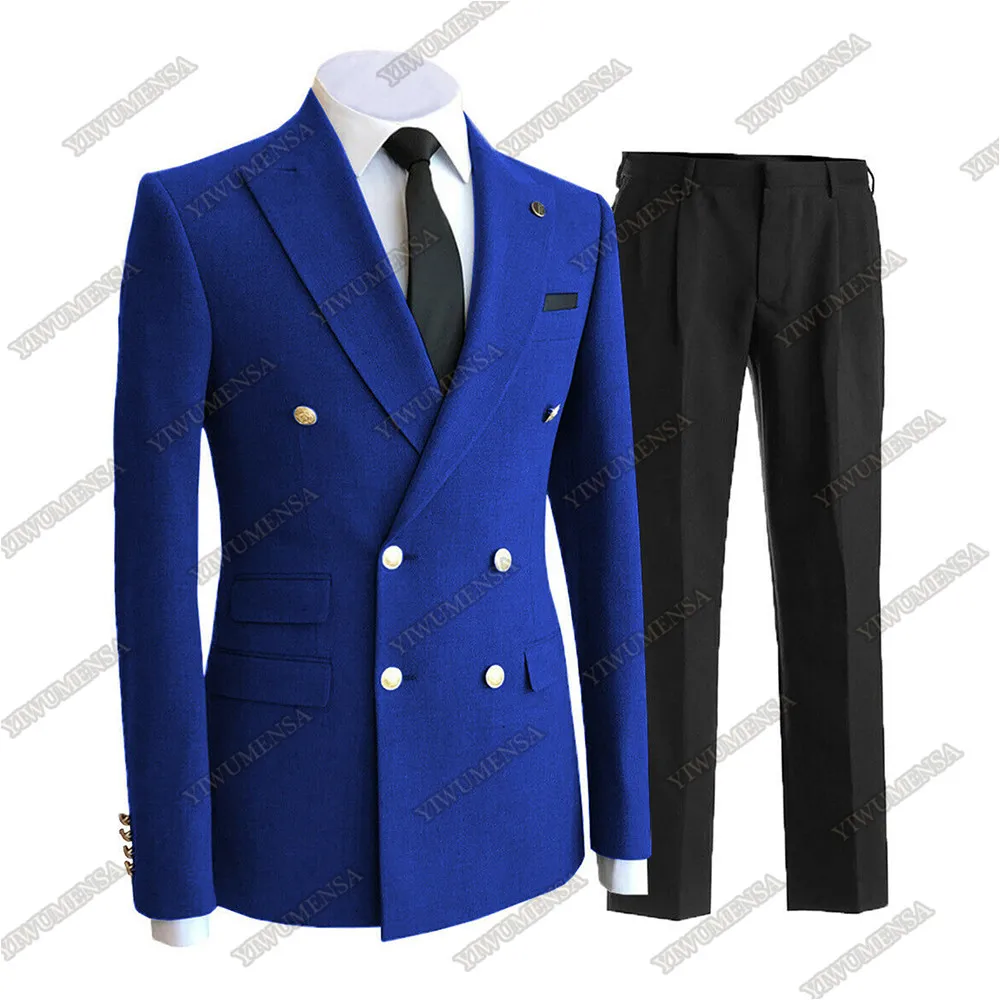 YIWUMENSA Traje Hombre Wedding Suits Formal Business Blazer With Pants Slim Fit Groom Wear 2 Pieces Mens Tuxedo Masculino 2022 men blazer Suits & Blazer