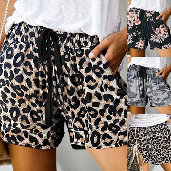 

Women's Print High Waist Straight Casual Shorts