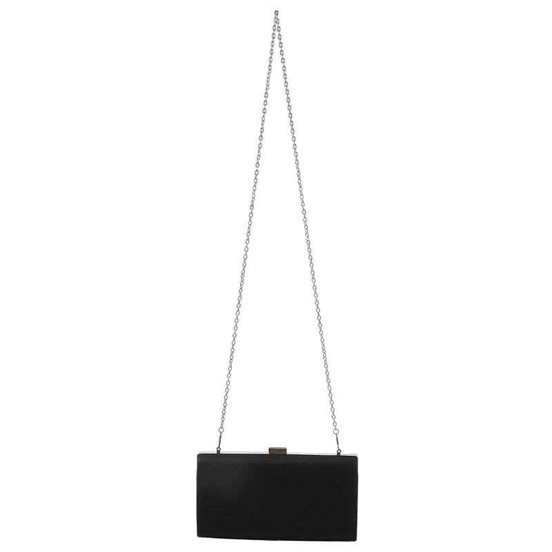 

Woman Evening bag Women Diamond Rhinestone Clutch Crystal Day Clutch Square shape hard shell, Black