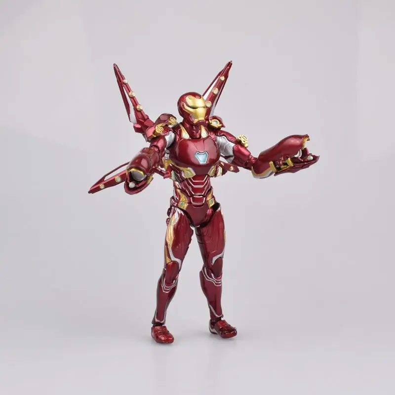 Marvel Мстители эндгейм Железный человек MK50 нано набор оружия 2 ПВХ фигурка Коллекционная модель аниме игрушка Железный человек кукла подарок 16 см