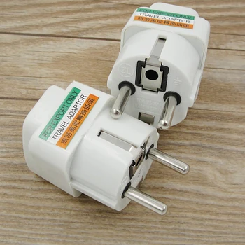 

EU Plug EU Power Universal RU ES US Conversion Europe Power Plug Converter Socket Travel Socket Outlet Adapter 250V 10A