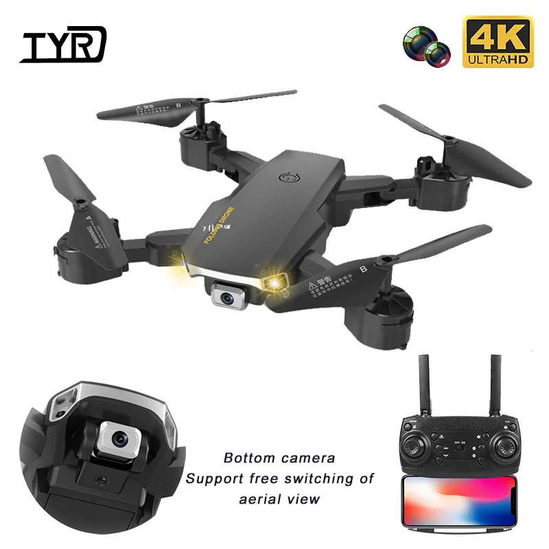 TYRC S60 RC Drone 4K Profesional HD Camera WIFI FPV  Hold Mode  One Key Return Foldable Arm Quadcopter Dron For Kid Gift