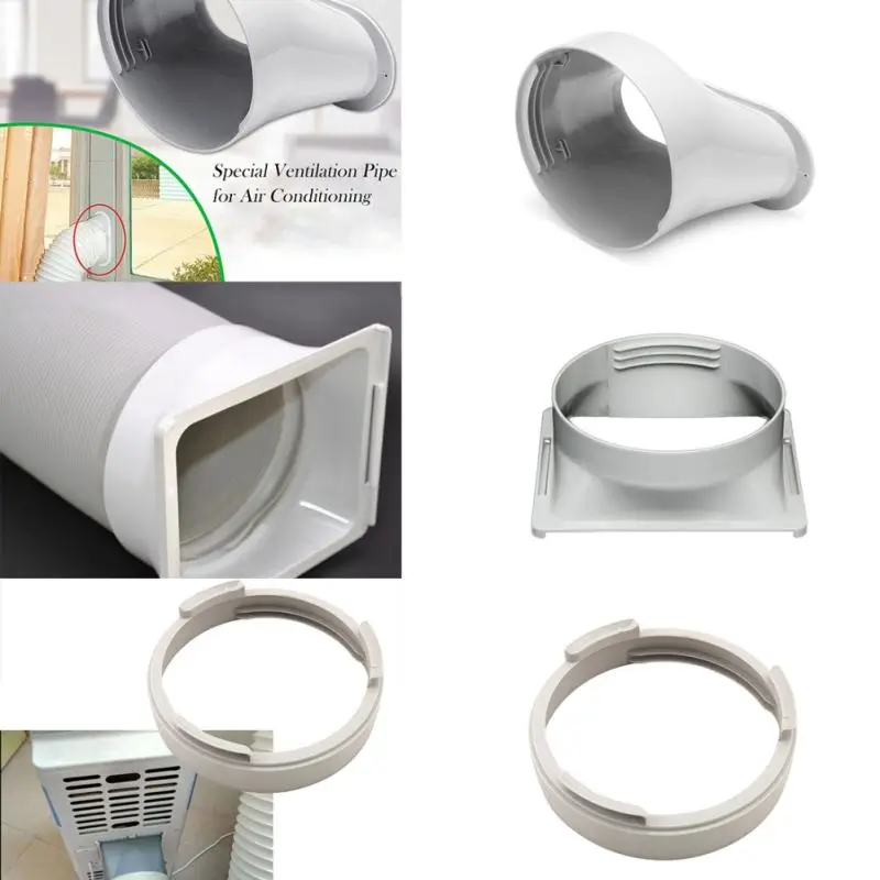 Exhaust Duct Interface For Portable Air Conditioner Exhaust Hose Tube Connector 
