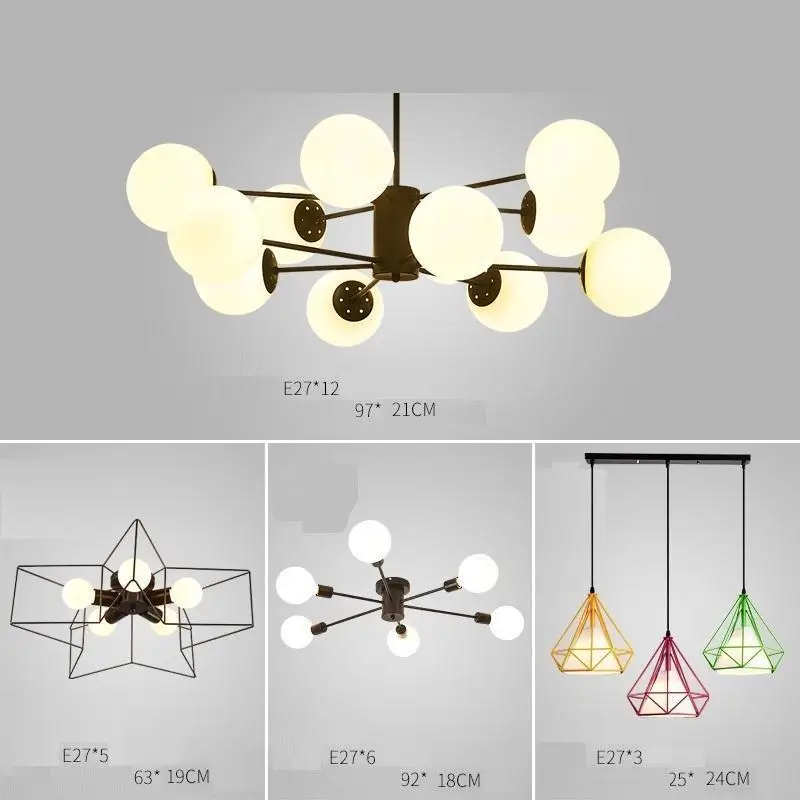 Bambini блеск E Pendente Para Sala обеденный стол деко кухни Лофт подвесной лампа Suspendu Luminaria подвесной светильник